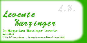 levente wurzinger business card
